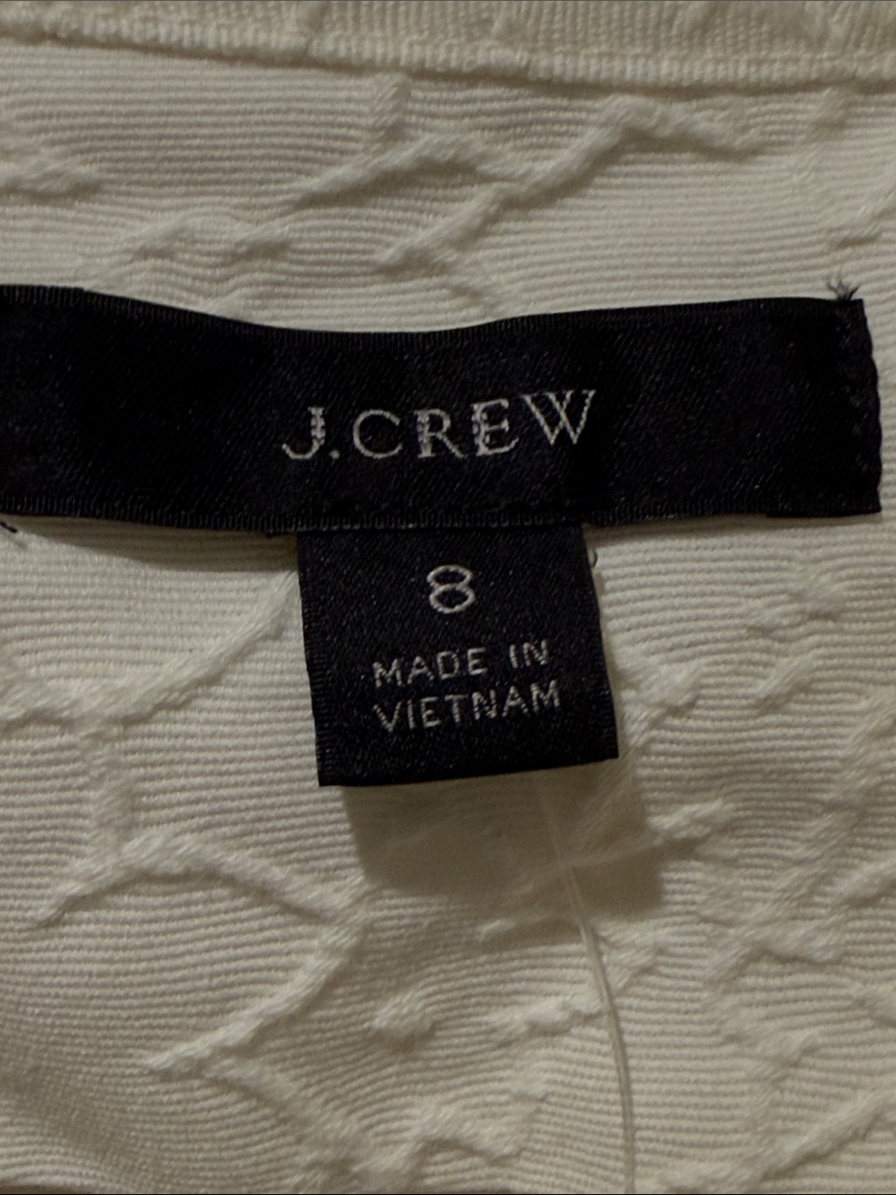 J. Crew Cream Embossed Drawstring Utility Jacket - Picture 3 of 8